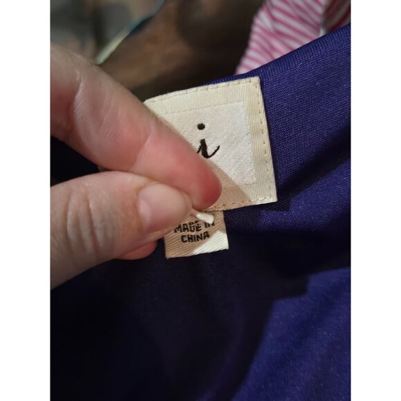 Eci New York Women Purple Dark Floral Blouse Size Medium Whimsigoth Fairy Grunge - Picture 9 of 12